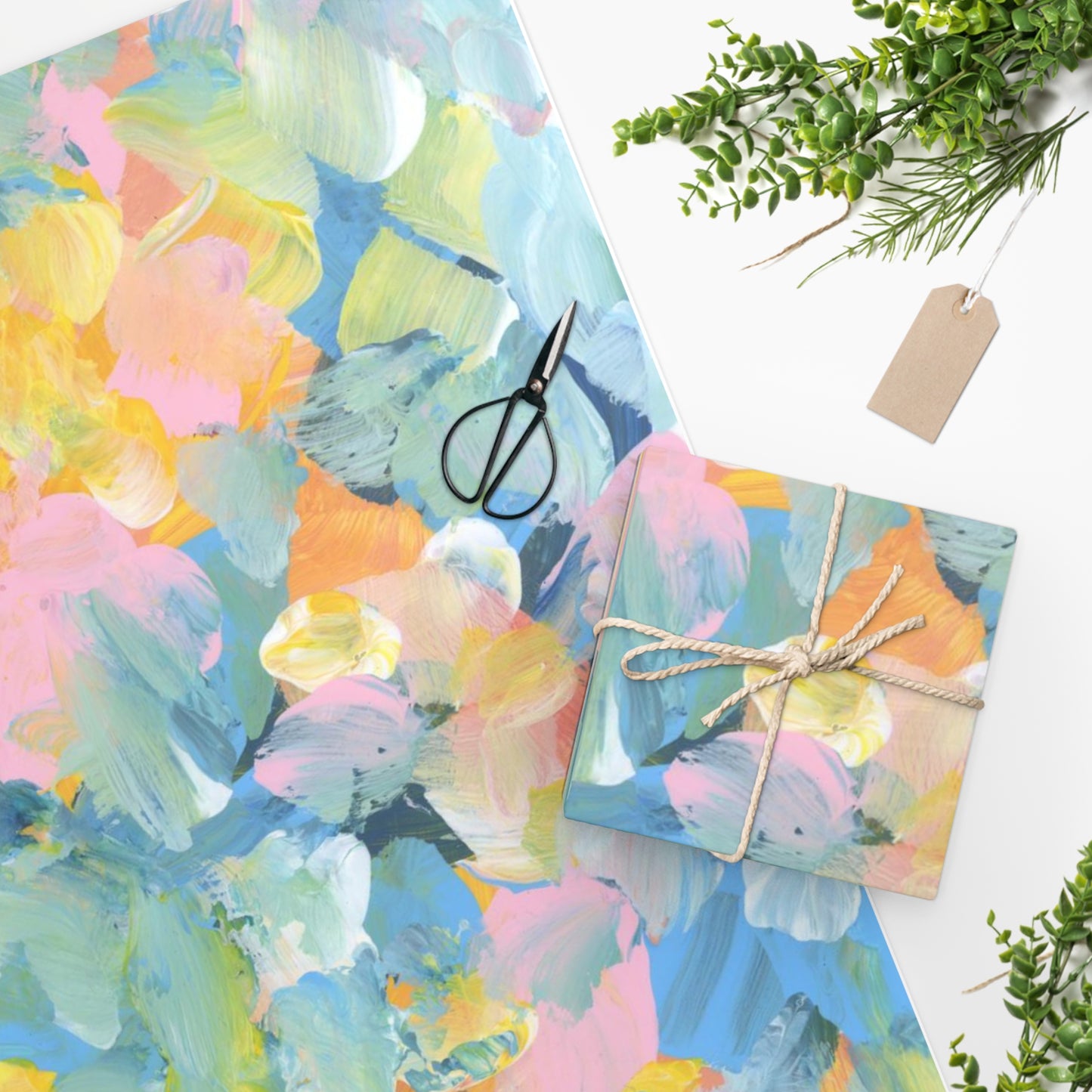 Painted Wrapping Paper