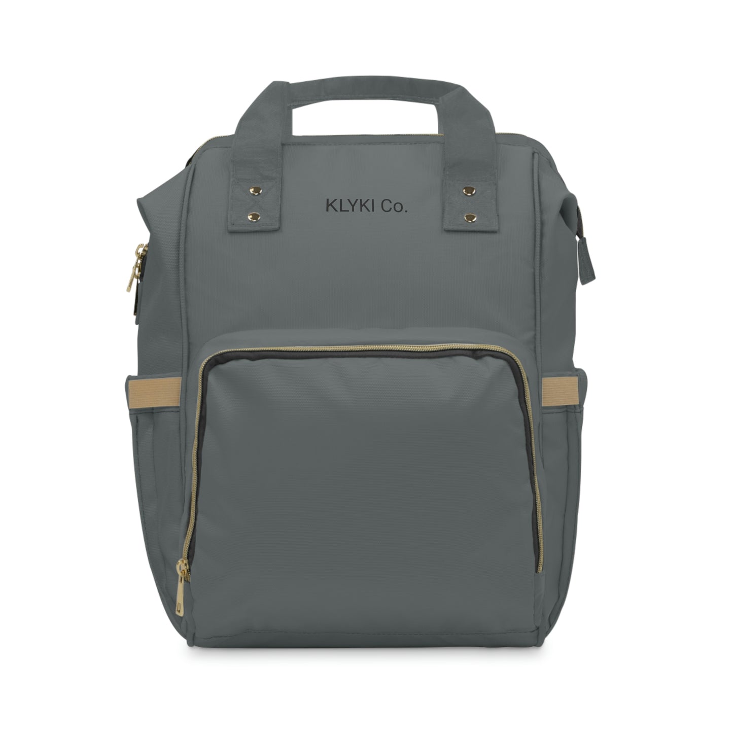 KLYKI Co. Grey Multifunctional Diaper Backpack
