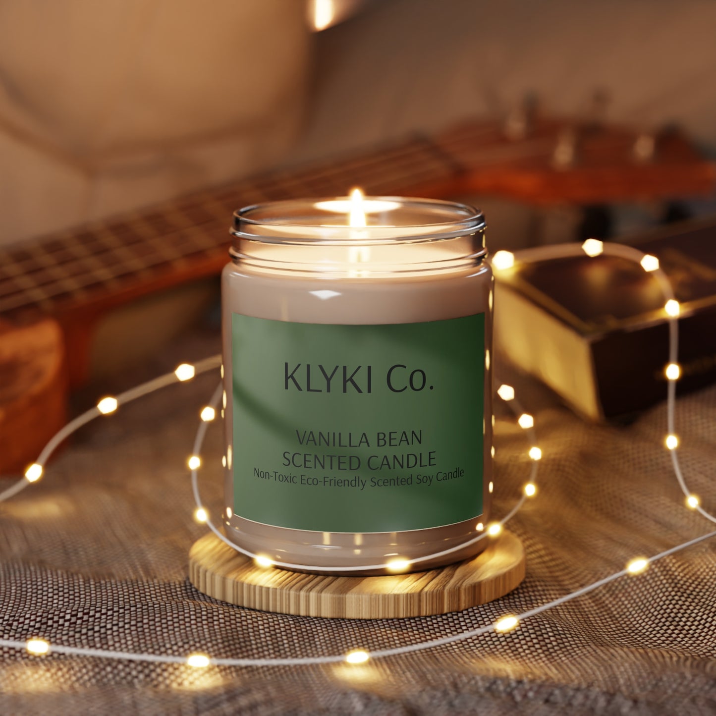 Vanilla Bean Scented Soy Candle, 9oz