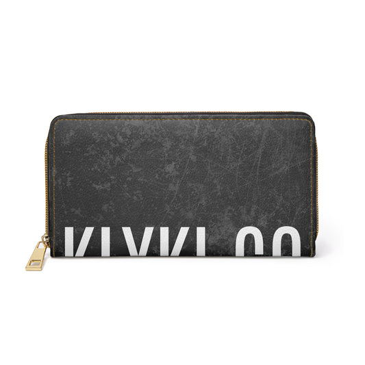 Charcoal KLYKI Co. Zipper Wallet
