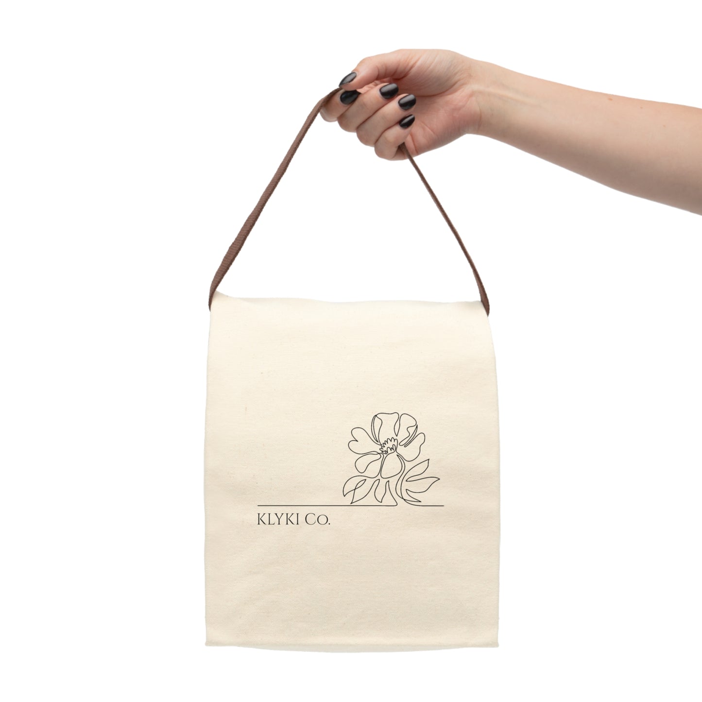 Full Bloom - Canvas Lunch Bag With Strap