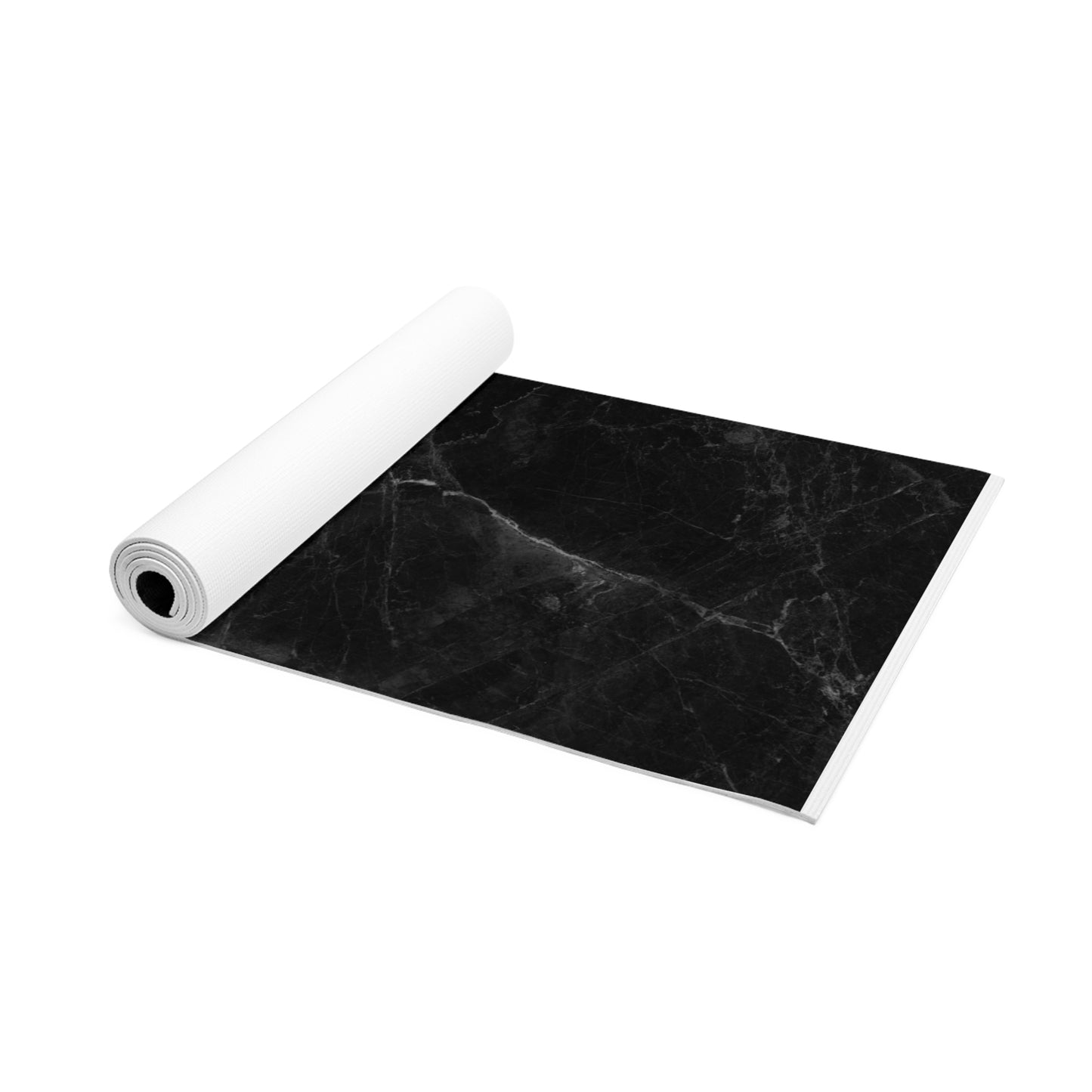 Black Marble Foam Yoga Mat