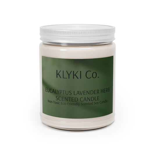 Eucalyptus Lavender Herb Scented Soy Candle, 9oz