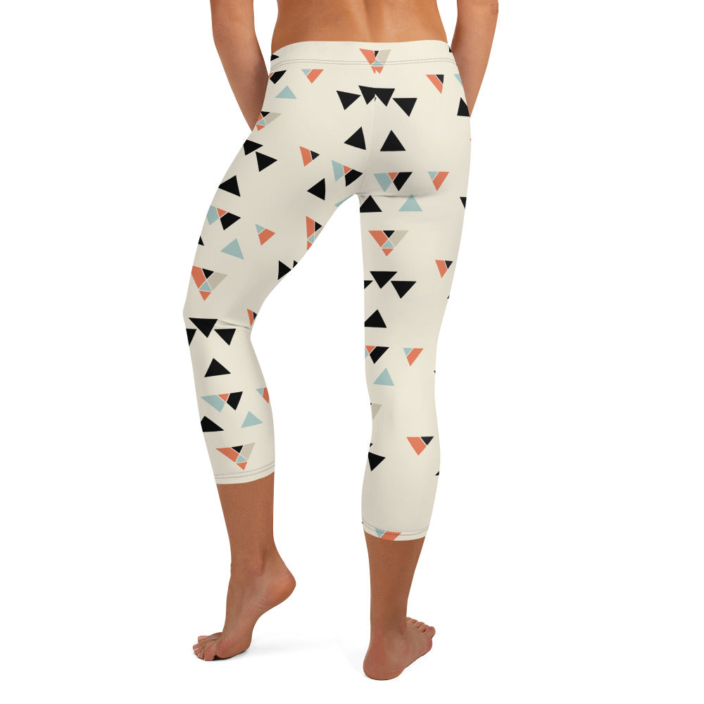 Geometric Capri Leggings