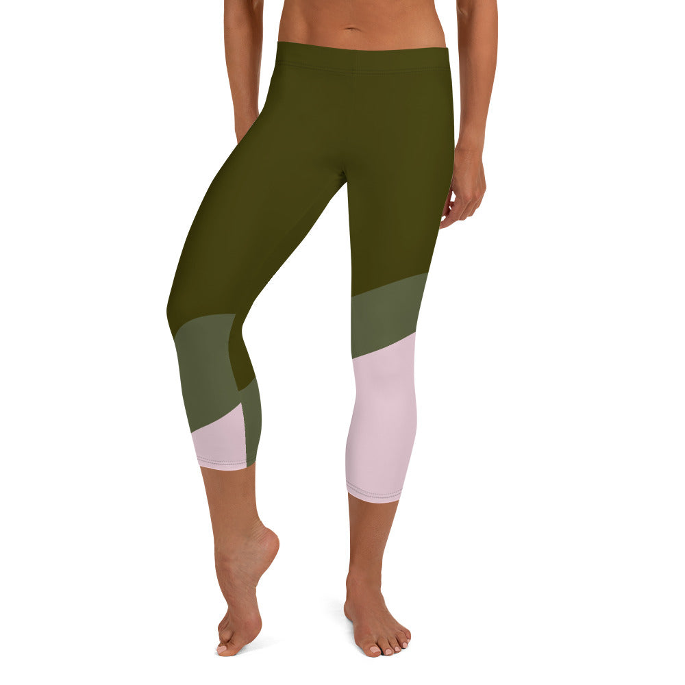 Block Capri Leggings