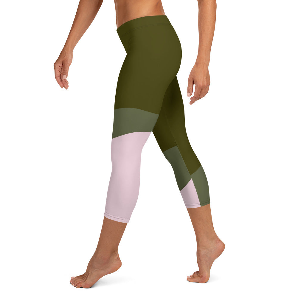 Block Capri Leggings