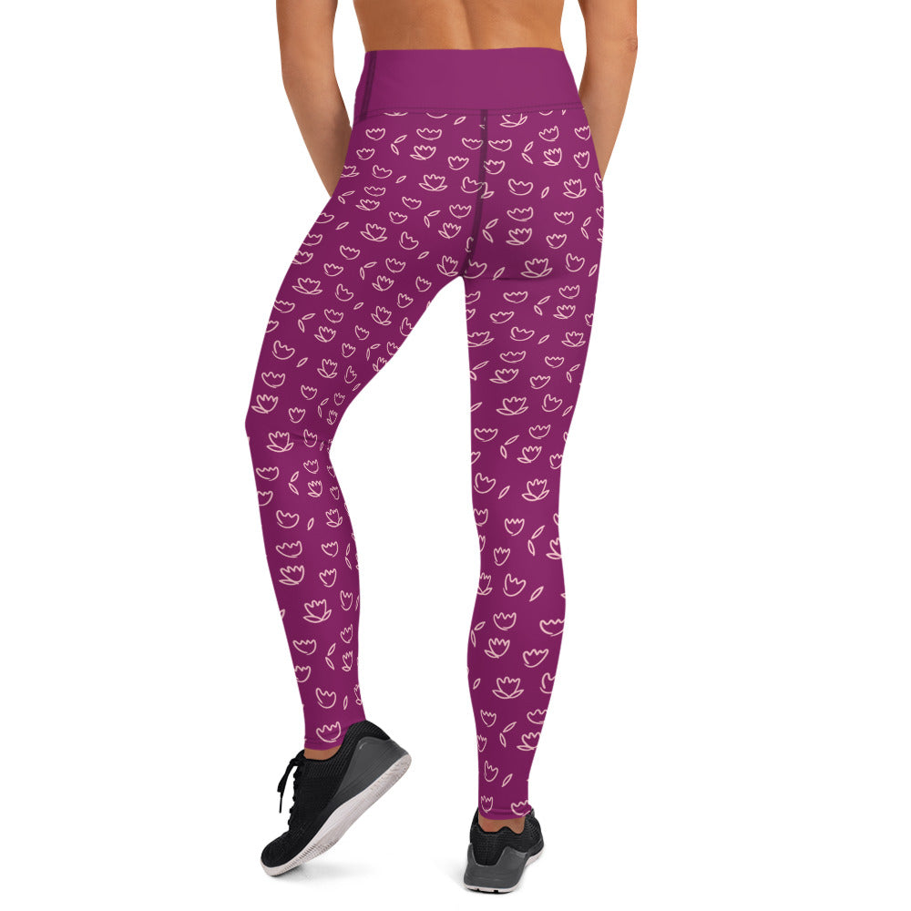 Lotus Yoga Leggings with Pocket