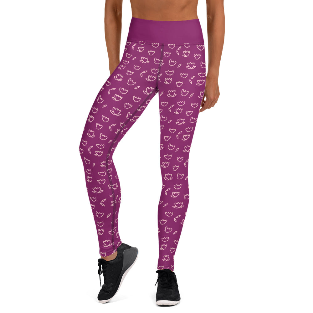 Lotus Yoga Leggings with Pocket