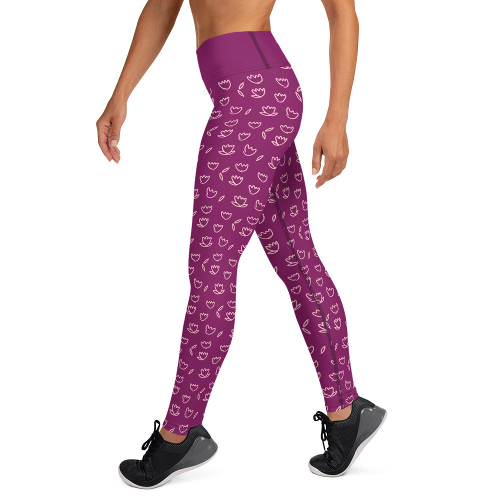 Lotus Yoga Leggings with Pocket