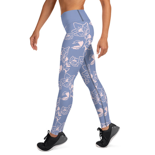 Cool Blooms Yoga Leggings with Pocket