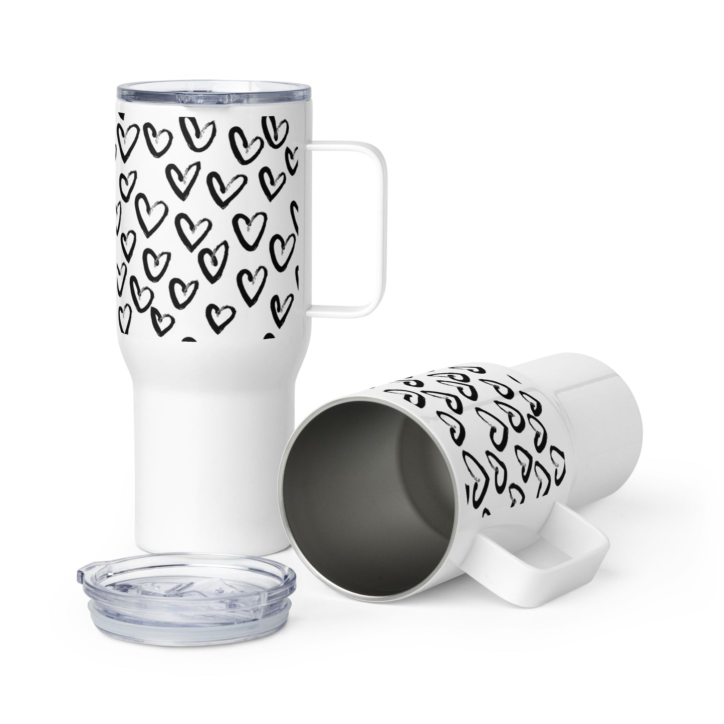 Love Travel mug with a handle