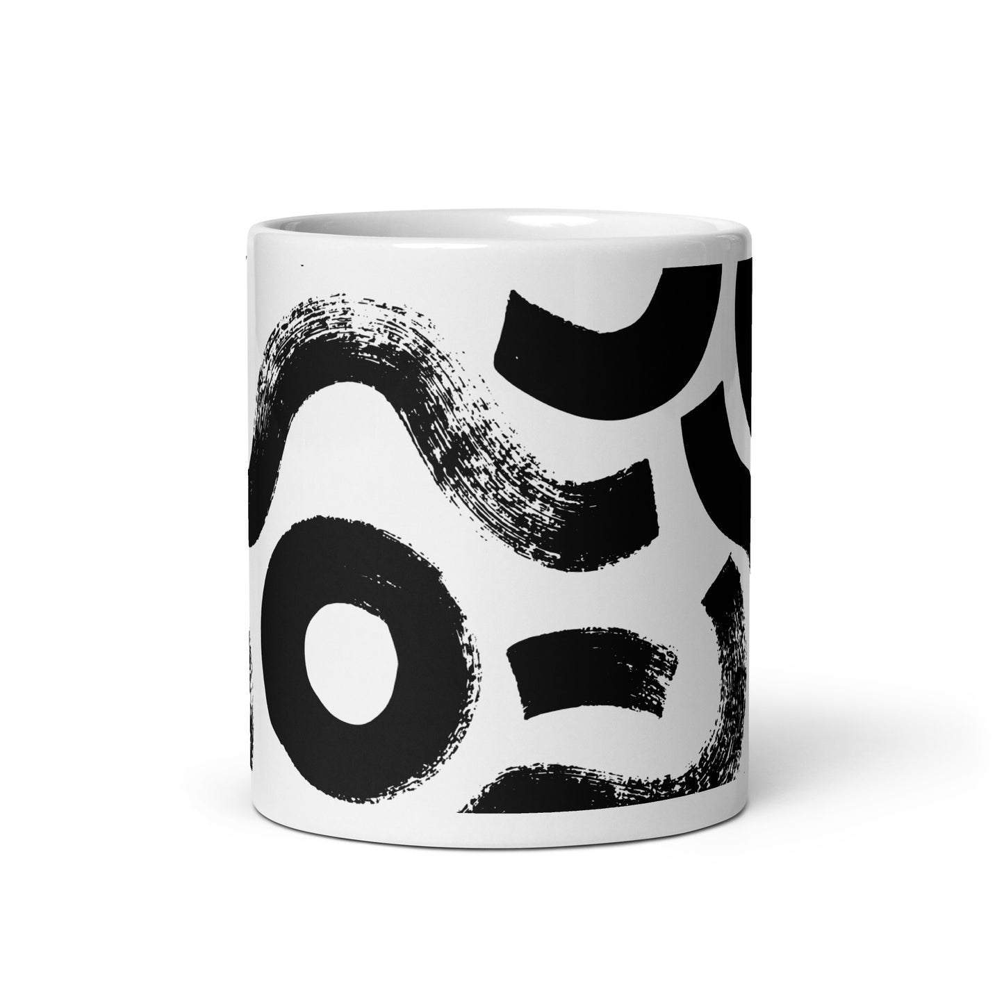 Squiggle glossy mug