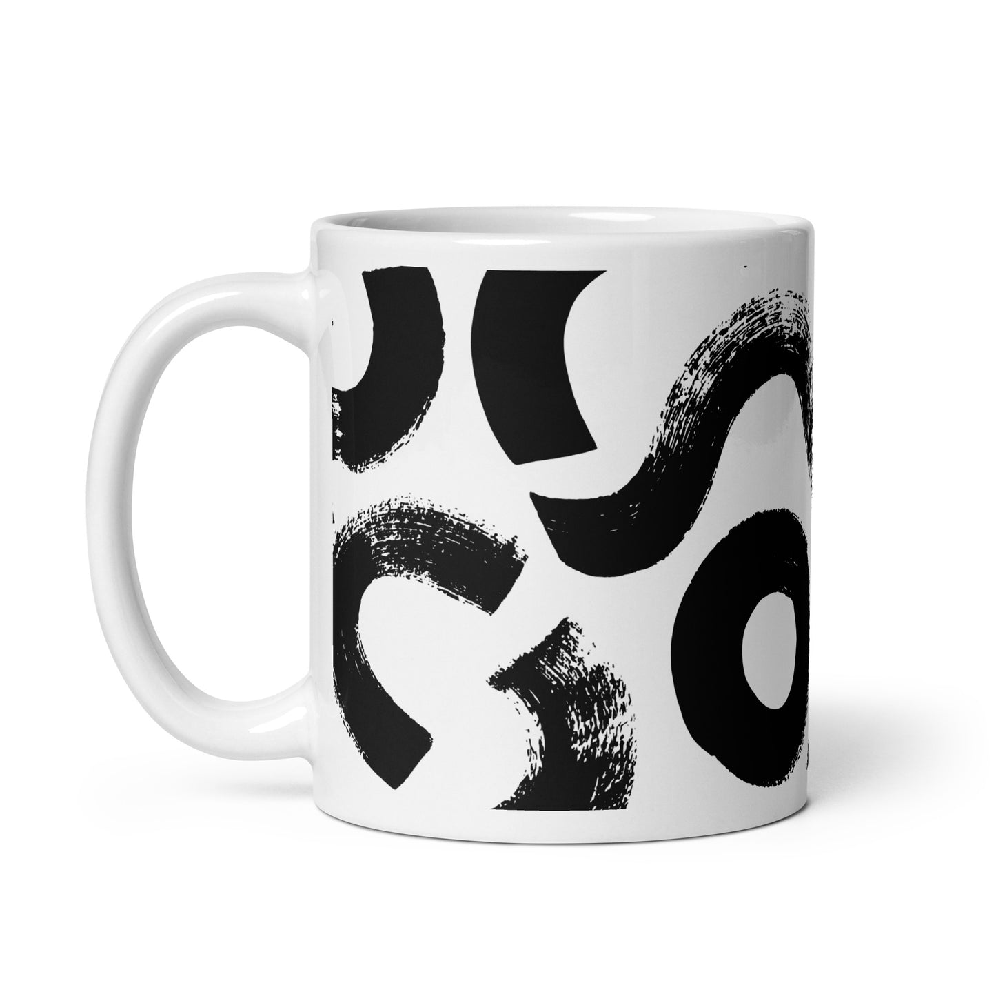 Squiggle glossy mug