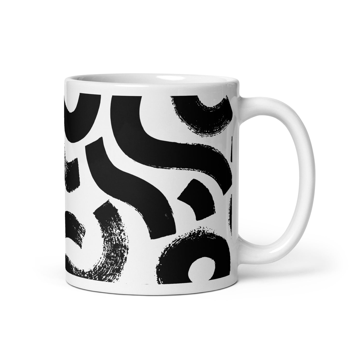 Squiggle glossy mug