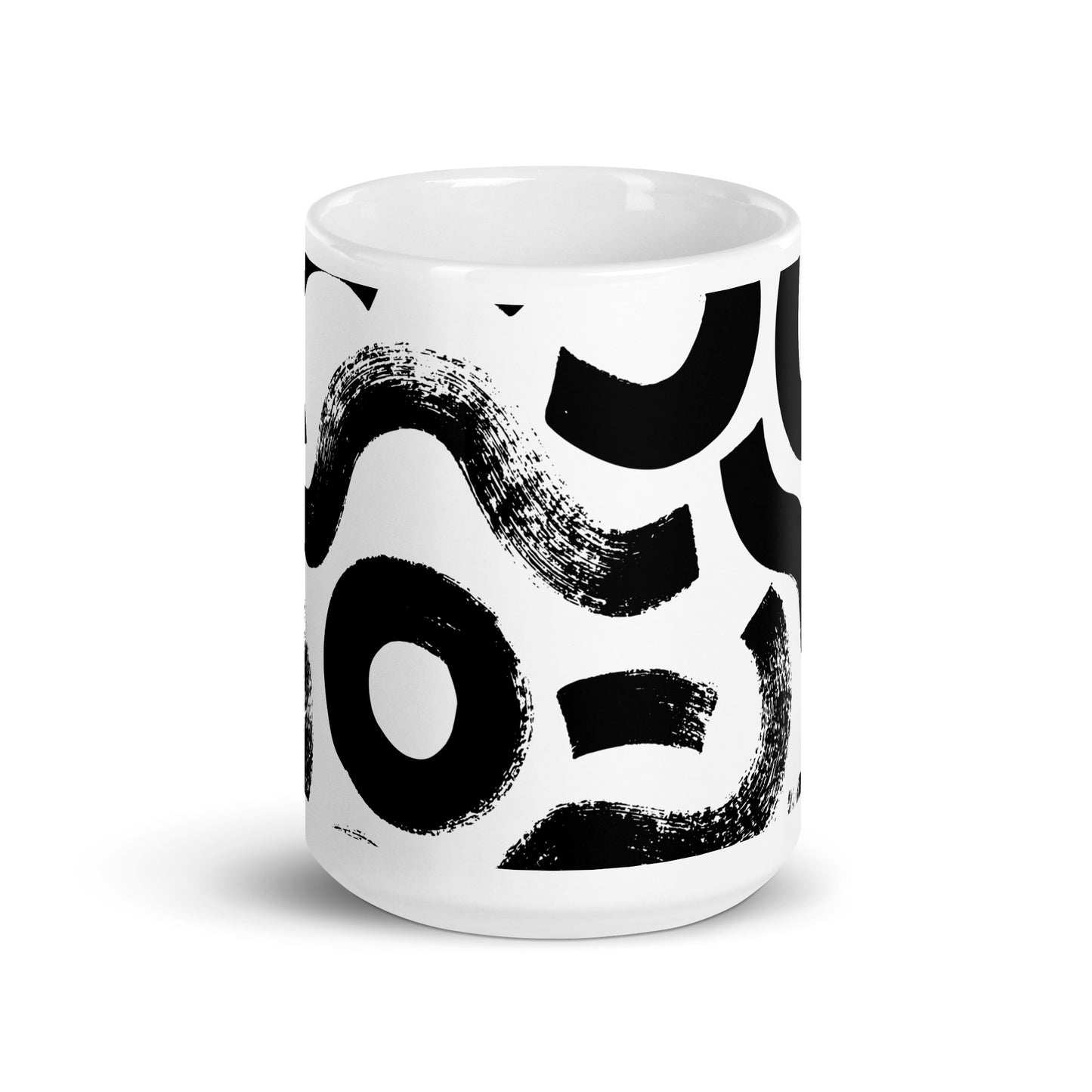 Squiggle glossy mug