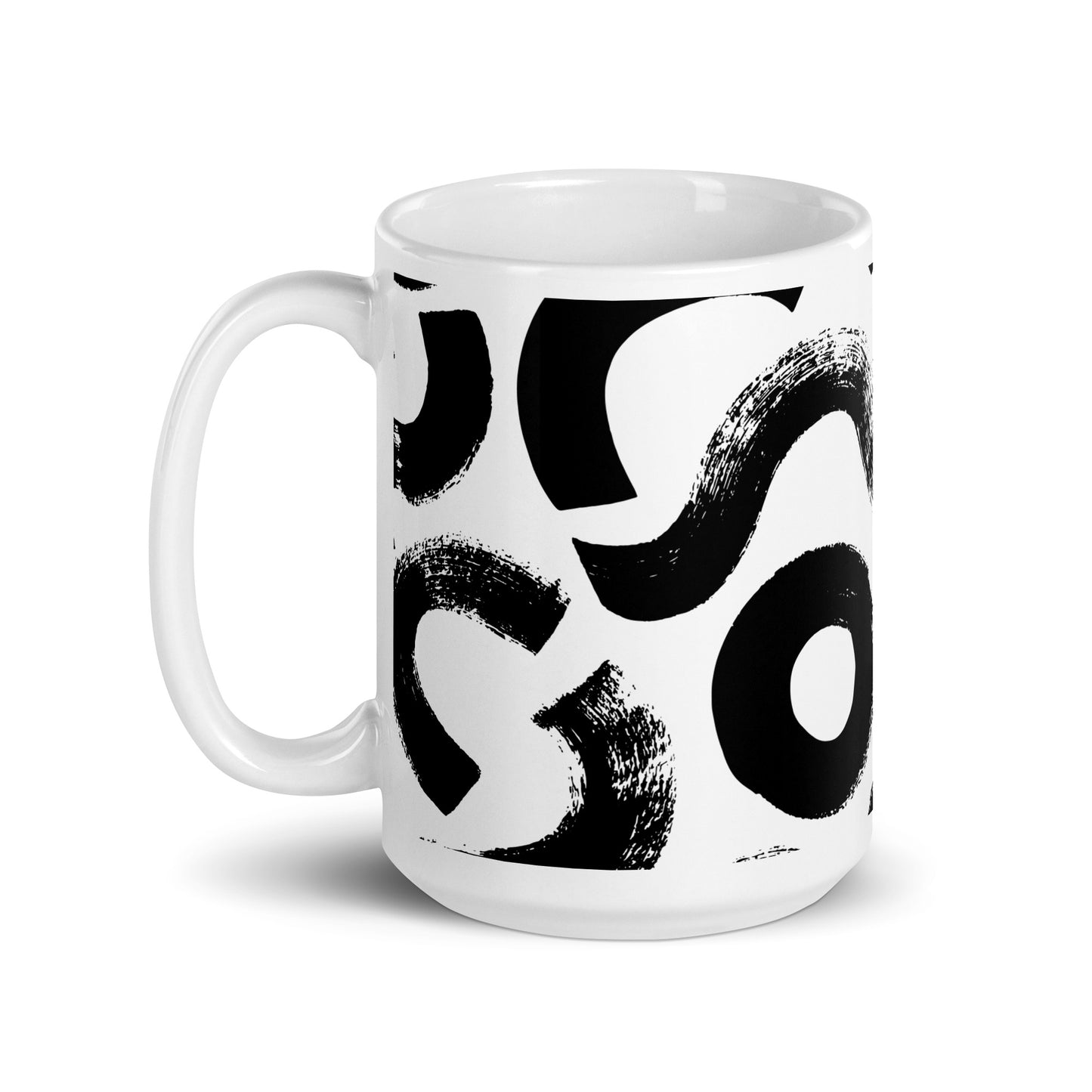 Squiggle glossy mug