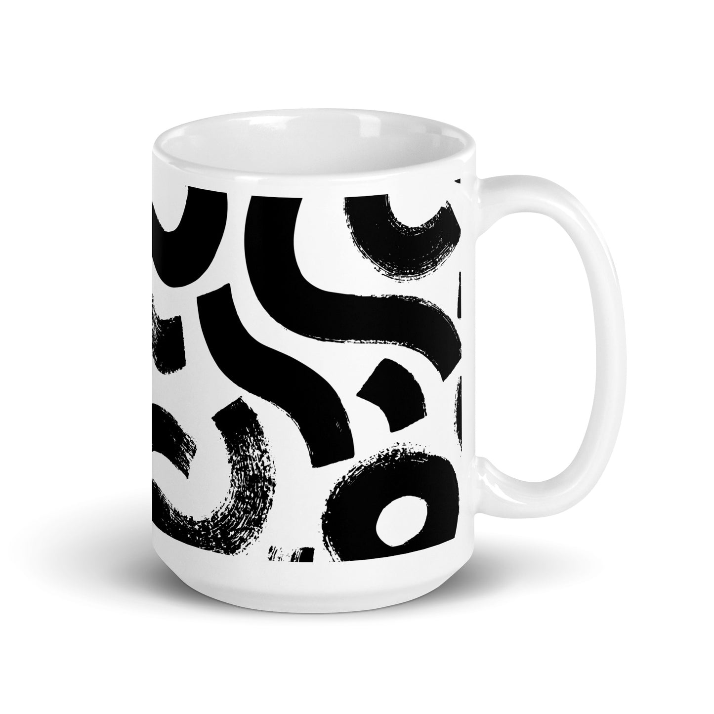 Squiggle glossy mug