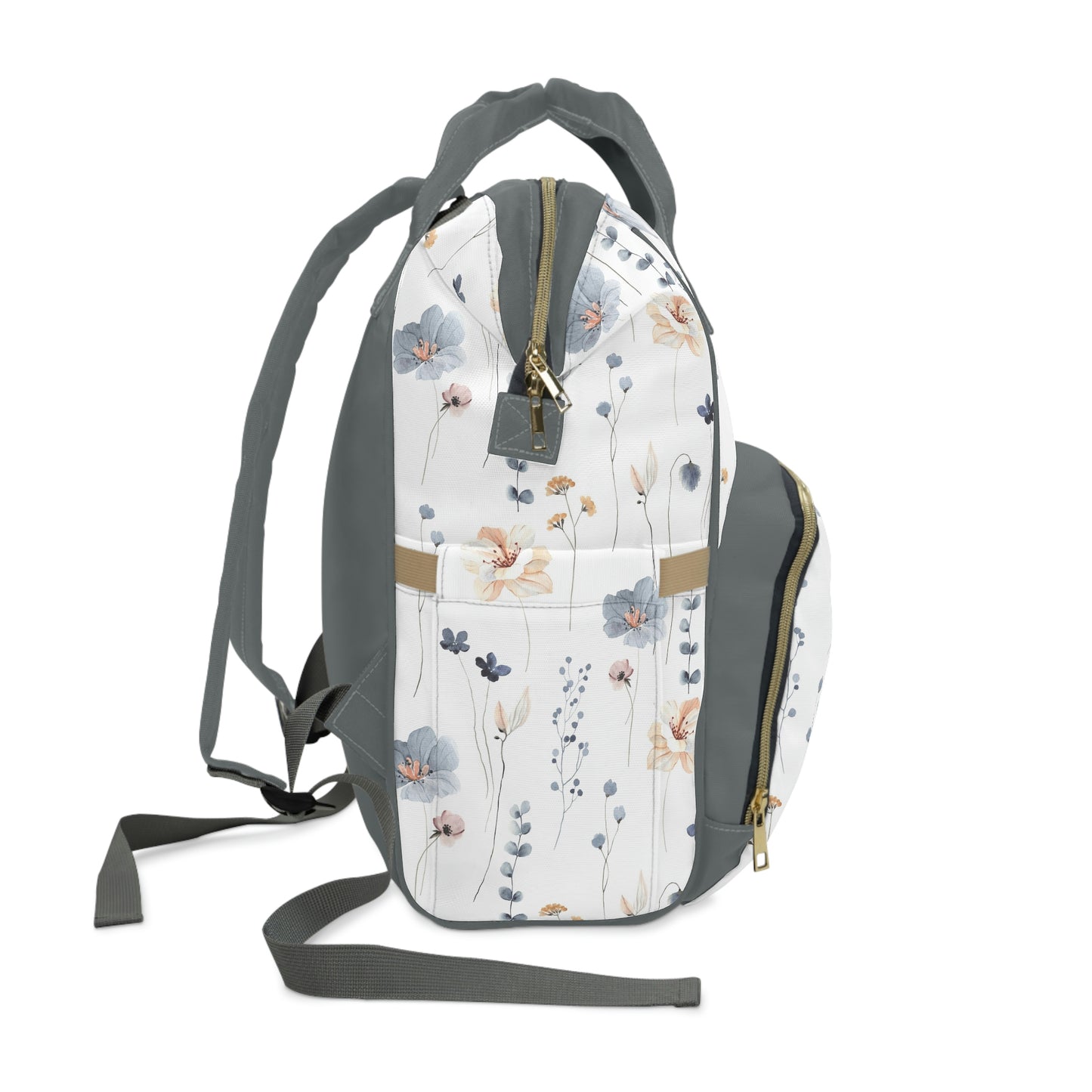 KLYKI Co. Floral Multifunctional Diaper Backpack